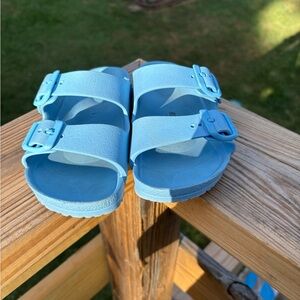 Light Blue Birkenstock Eva Sandals